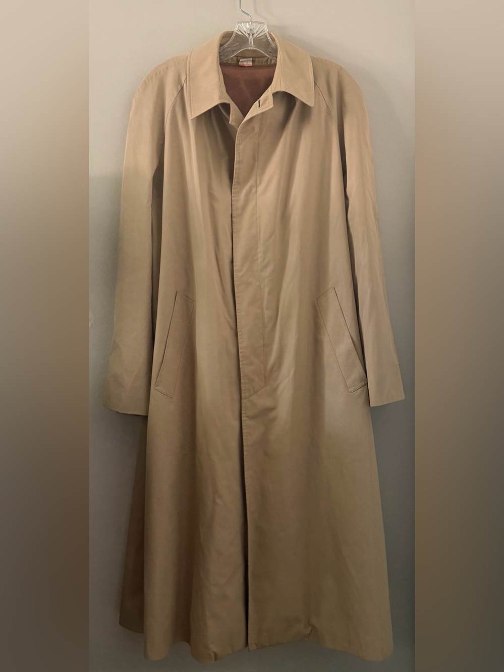 🧥Vintage Battistoni Beige Single-Breasted Trench Coat🧥 Italy ~EU 46